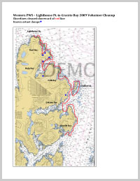 2009 Western Prince William Sound Cleanup Chart