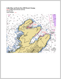 2009 Zaikof Bay and Rocky Bay Cleanup Chart